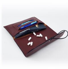 Suni Deri Kese / Bordo