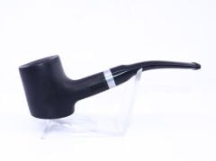 Pipsan Poker Gümüş Renk Bilezik 9mm Filtreli Çift Ağızlıklı Pipo - Siyah