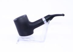 Pipsan Poker Gümüş Renk Bilezik 9mm Filtreli Çift Ağızlıklı Pipo - Siyah