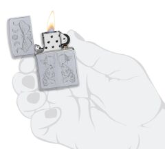 Zippo Butterfly And Wolf Design Çakmak