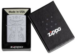 Zippo Butterfly And Wolf Design Çakmak