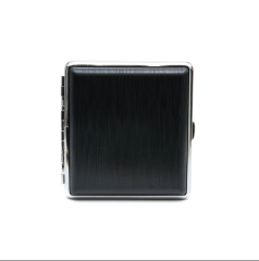 Angelo Siyah Sigara Tabakası - Siyah/Krom Renk