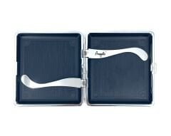 Angelo Siyah Sigara Tabakası - Siyah/Krom Renk