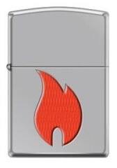Zippo Red Diamond Flame Armor Case Çakmak