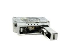 Chief King's Fire Ibelo Model Ejderha (Dragon) Kabartmalı Gümüş Renk Benzinli Çakmak - Özel Hediyelik Kutulu