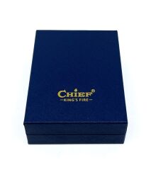 Chief King's Fire Ibelo Model Ejderha (Dragon) Kabartmalı Gümüş Renk Benzinli Çakmak - Özel Hediyelik Kutulu