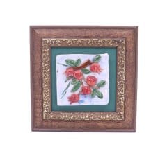 Seramik Nar Ağacı Duvar Tablosu 20 cm x 20 cm