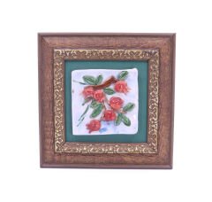 Seramik Nar Ağacı Duvar Tablosu 20 cm x 20 cm