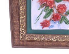 Seramik Nar Ağacı Duvar Tablosu 20 cm x 20 cm