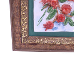 Seramik Nar Ağacı Duvar Tablosu 20 cm x 20 cm