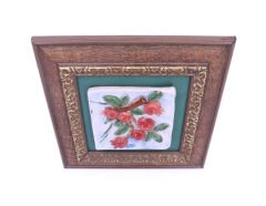 Seramik Nar Ağacı Duvar Tablosu 20 cm x 20 cm