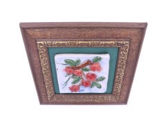 Seramik Nar Ağacı Duvar Tablosu 20 cm x 20 cm