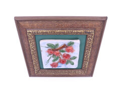 Seramik Nar Ağacı Duvar Tablosu 20 cm x 20 cm