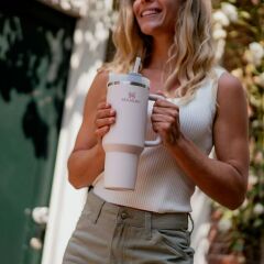 Stanley Quencher Pipetli Termos Bardak 1.18 Lt - Rose Quartz