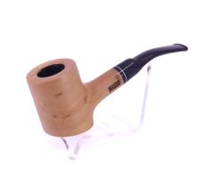 Pipsan Poker Siyah Bilezik 9mm Filtreli Çift Ağızlıklı Pipo - Naturel