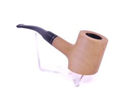 Pipsan Poker Siyah Bilezik 9mm Filtreli Çift Ağızlıklı Pipo - Naturel