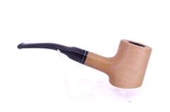 Pipsan Poker Siyah Bilezik 9mm Filtreli Çift Ağızlıklı Pipo - Naturel