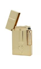 Vindiesel Metalik Sarı Soft Flame Çakmak Kabartmalı Logo