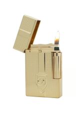 Vindiesel Metalik Sarı Soft Flame Çakmak Kabartmalı Logo