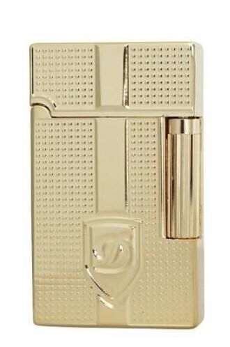 Vindiesel Metalik Sarı Soft Flame Çakmak Kabartmalı Logo