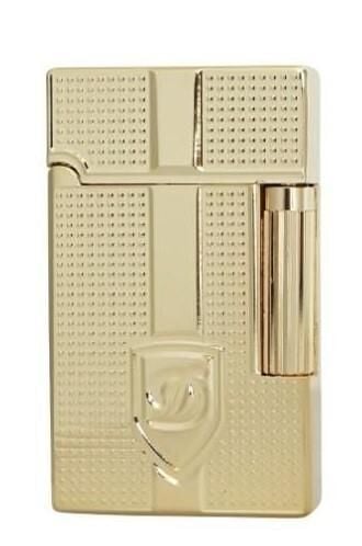 Vindiesel Metalik Sarı Soft Flame Çakmak Kabartmalı Logo