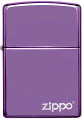 Zippo High Polish Purple Logo Çakmak