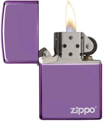 Zippo High Polish Purple Logo Çakmak