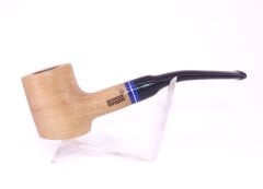 Pipsan Poker Lacivert Bilezik 9mm Filtreli Çift Ağızlıklı Pipo - Naturel