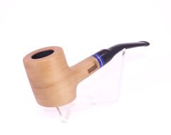 Pipsan Poker Lacivert Bilezik 9mm Filtreli Çift Ağızlıklı Pipo - Naturel