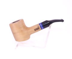 Pipsan Poker Lacivert Bilezik 9mm Filtreli Çift Ağızlıklı Pipo - Naturel