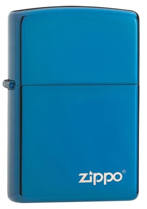 Zippo High Polish Blue Logo Çakmak
