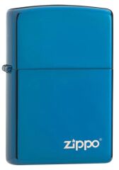 Zippo High Polish Blue Logo Çakmak