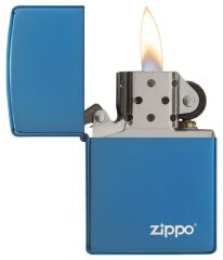 Zippo High Polish Blue Logo Çakmak