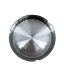 Paslanmaz Çelik Yuvarlak Metal Küllük - Lüks Fırçalanmış Tasarım 10 cm