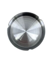 Paslanmaz Çelik Yuvarlak Metal Küllük - Lüks Fırçalanmış Tasarım 10 cm