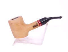 Pipsan Poker Kırmızı Bilezik 9mm Filtreli Çift Ağızlıklı Pipo - Naturel