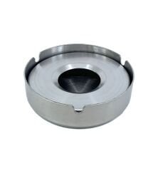 Paslanmaz Çelik Kapaklı Küllük, Ofis ve Ev Tipi Rüzgara Dayanıklı Metal Kül Tablası, 10 cm