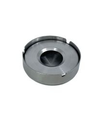 Paslanmaz Çelik Kapaklı Küllük, Ofis ve Ev Tipi Rüzgara Dayanıklı Metal Kül Tablası, 10 cm