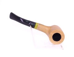 Pipsan Poker Sarı Bilezik 9mm Filtreli Çift Ağızlıklı Pipo - Naturel