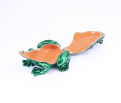 Swaroski Taşlı Kurbağa Mücevher - Takı Saklama Kutusu