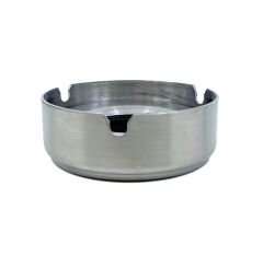 Paslanmaz Çelik Kapaklı Küllük, Ofis ve Ev Tipi Rüzgara Dayanıklı Metal Kül Tablası, 8 cm