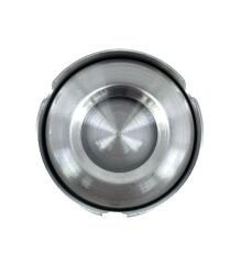 Paslanmaz Çelik Kapaklı Küllük, Ofis ve Ev Tipi Rüzgara Dayanıklı Metal Kül Tablası, 8 cm