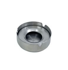 Paslanmaz Çelik Kapaklı Küllük, Ofis ve Ev Tipi Rüzgara Dayanıklı Metal Kül Tablası, 8 cm