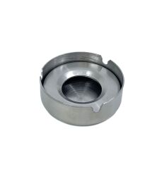Paslanmaz Çelik Kapaklı Küllük, Ofis ve Ev Tipi Rüzgara Dayanıklı Metal Kül Tablası, 8 cm