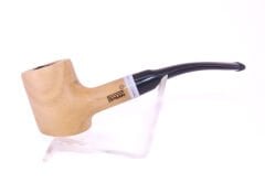 Pipsan Poker Beyaz Bilezik 9mm Filtreli Çift Ağızlıklı Pipo - Naturel