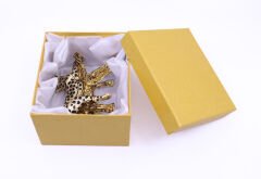 Swaroski Taşlı Leopar Mücevher - Takı Saklama Kutusu