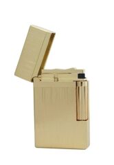 Vindiesel Metalik Sarı Brushed Dizayn Soft Flame Çakmak