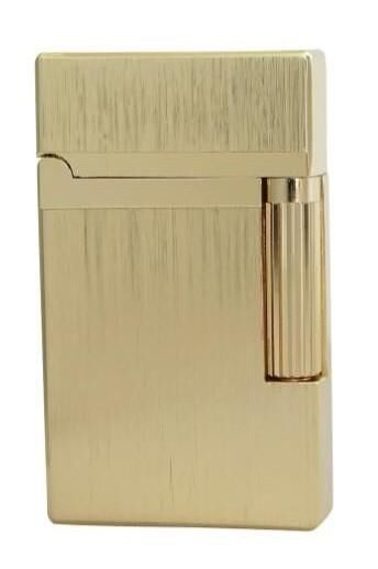 Vindiesel Metalik Sarı Brushed Dizayn Soft Flame Çakmak