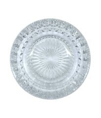 Kristal Kesme Cam Küllük, Klasik Yuvarlak Tasarım, Ofis ve Ev Dekorasyonu İçin Şık Kül Tablası, Dayanıklı Kalın Cam, 14 cm