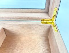 Vip Camlı Puro Saklama Kutusu/Humidor - Kahverengi